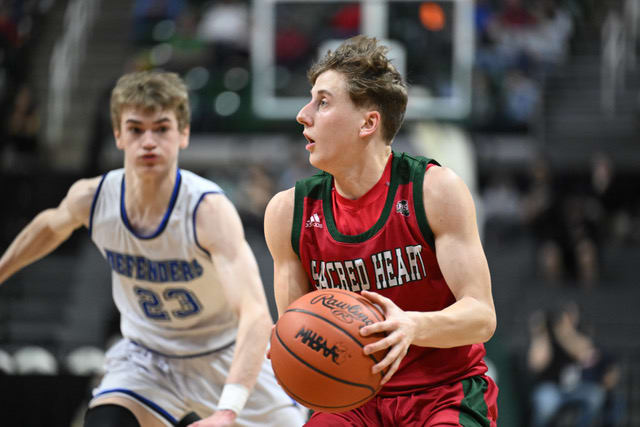 Sacred Heart vs Tri-Unity Christian MHSAA Division 4 title game -- Scott Hasse12
